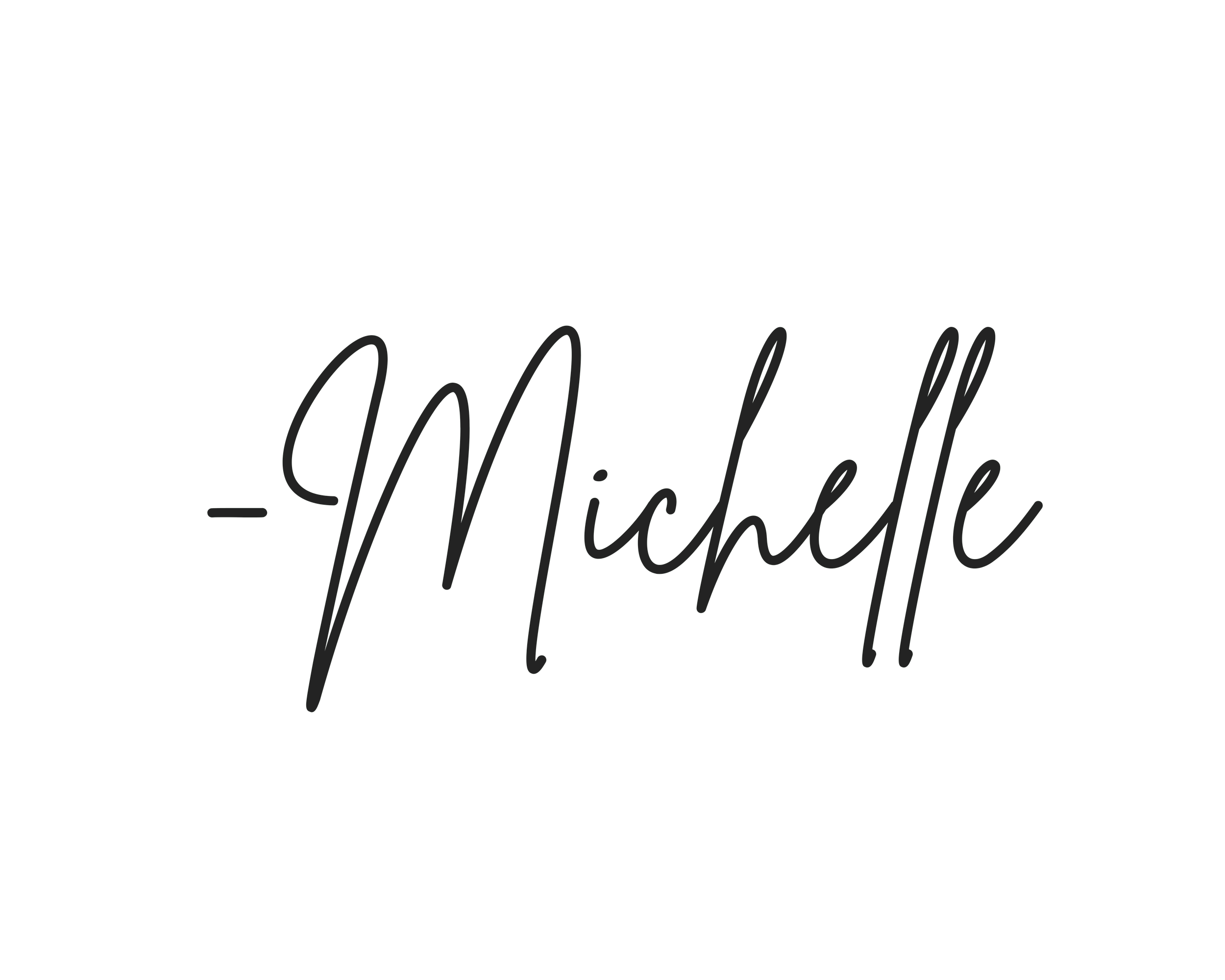 Black background with text in a script font that says "Midnlle".