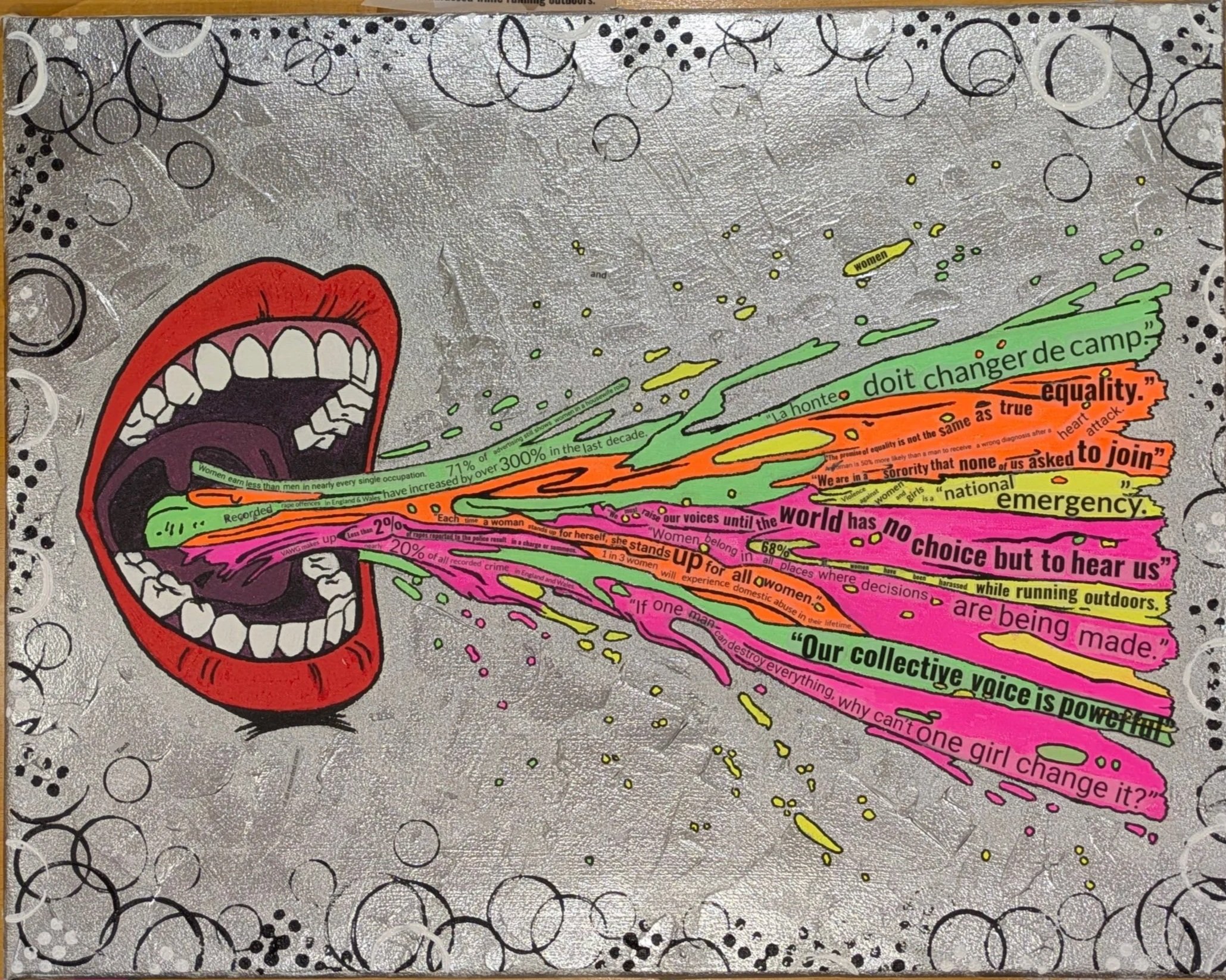 Nearly there. All the text placed. Background mostly done.