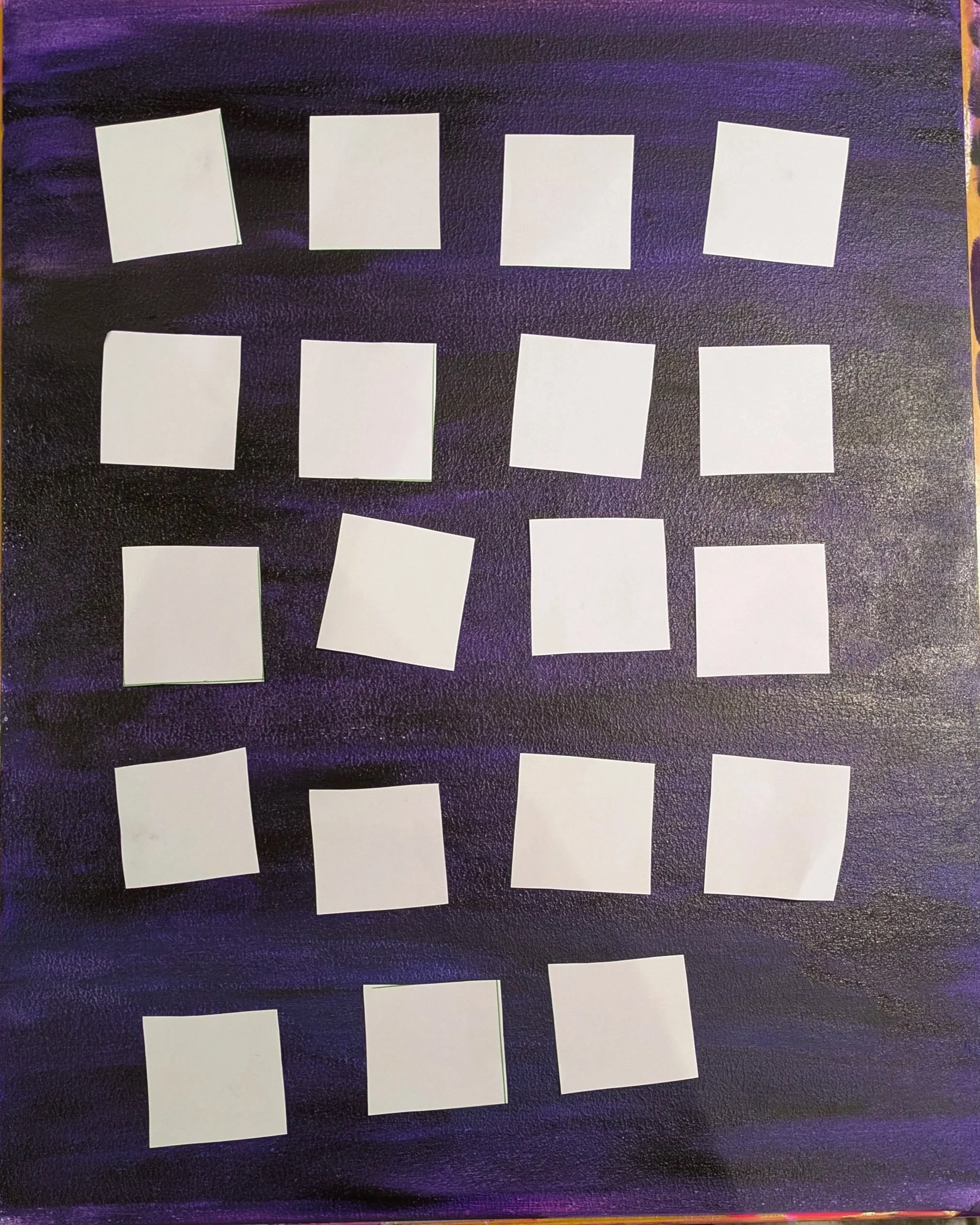 Testing the layout 2. Too small and you don't clock it. I went bigger, so that you know immediately what you're looking at.