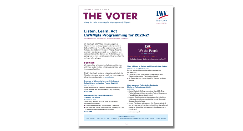 The Voter, Fall 2020 Issue