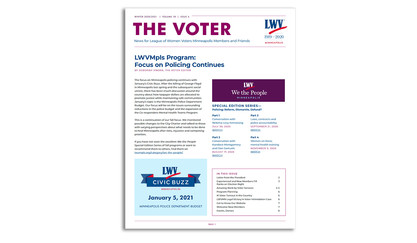 The Voter, Winter Issue 2020/2021