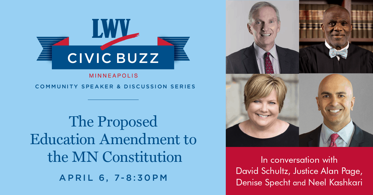 Civic Buzz: The Proposed Education Amendment to the Minnesota Constitution, April 6