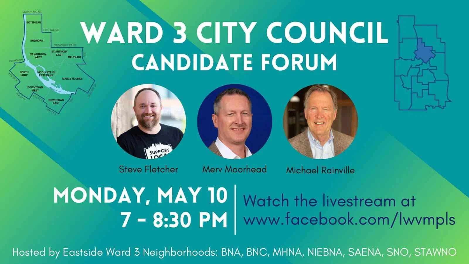 Join us! Ward 3 Candidate Forum on May 10