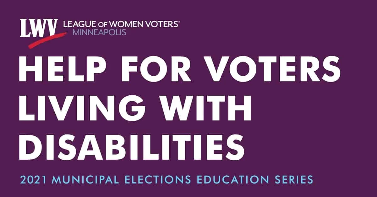Help for Voters Living with Disabilities