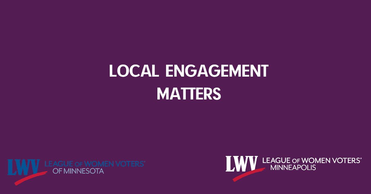 Local Engagement Matters - Volunteer Today!