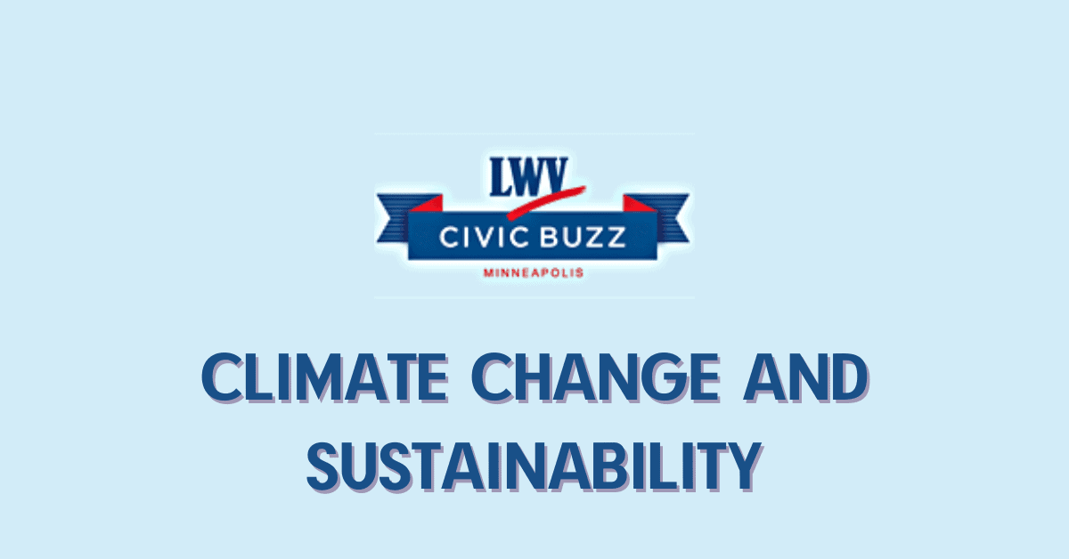 April Civic Buzz: Climate Change and Sustainability