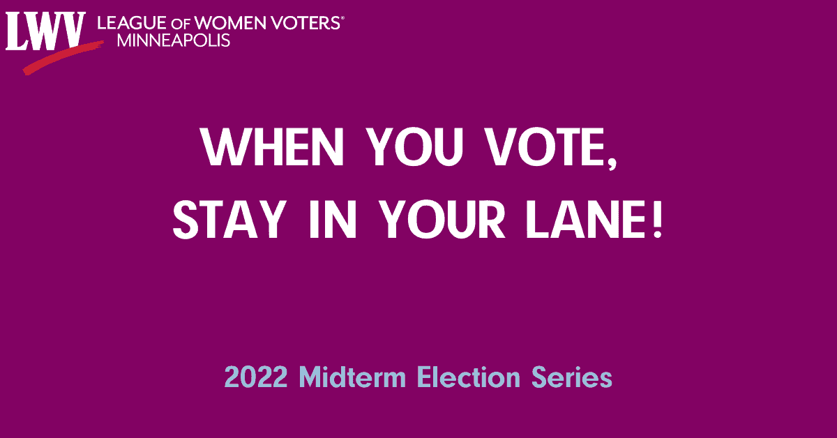 When You Vote in the Primary on August 9, Stay in Your Lane!