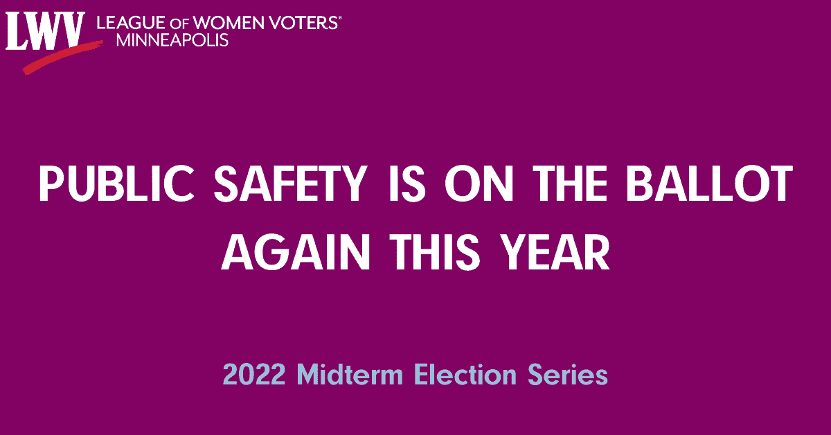 Public Safety is on the Ballot Again this Year