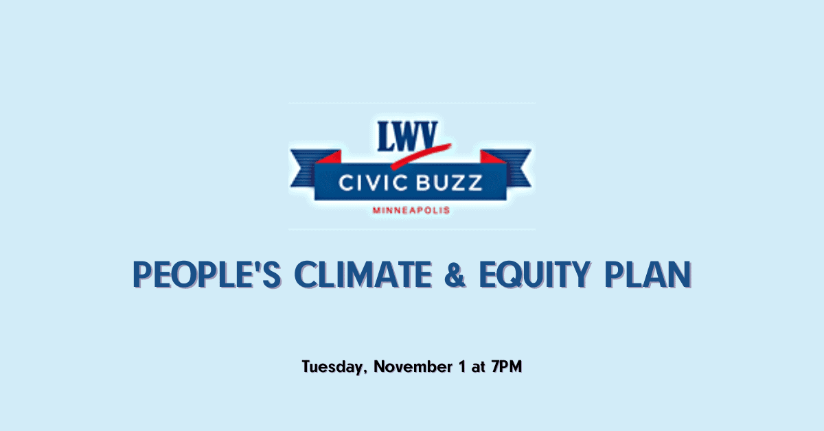 Civic Buzz: People's Climate & Equity Plan