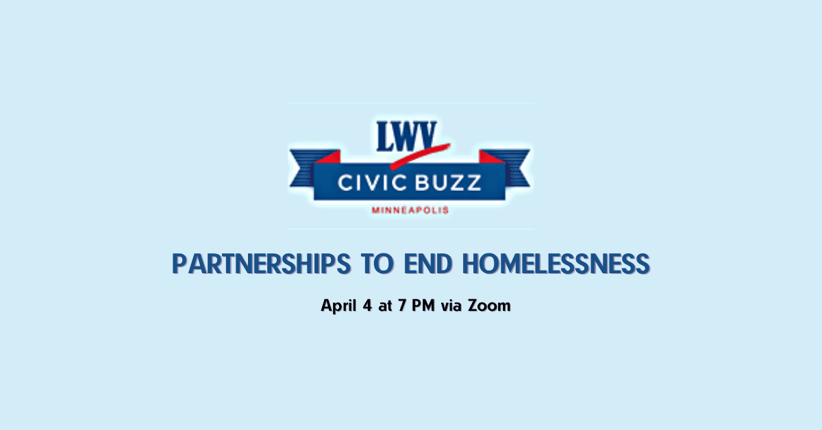 April Civic Buzz: Partnerships to End Homelessness