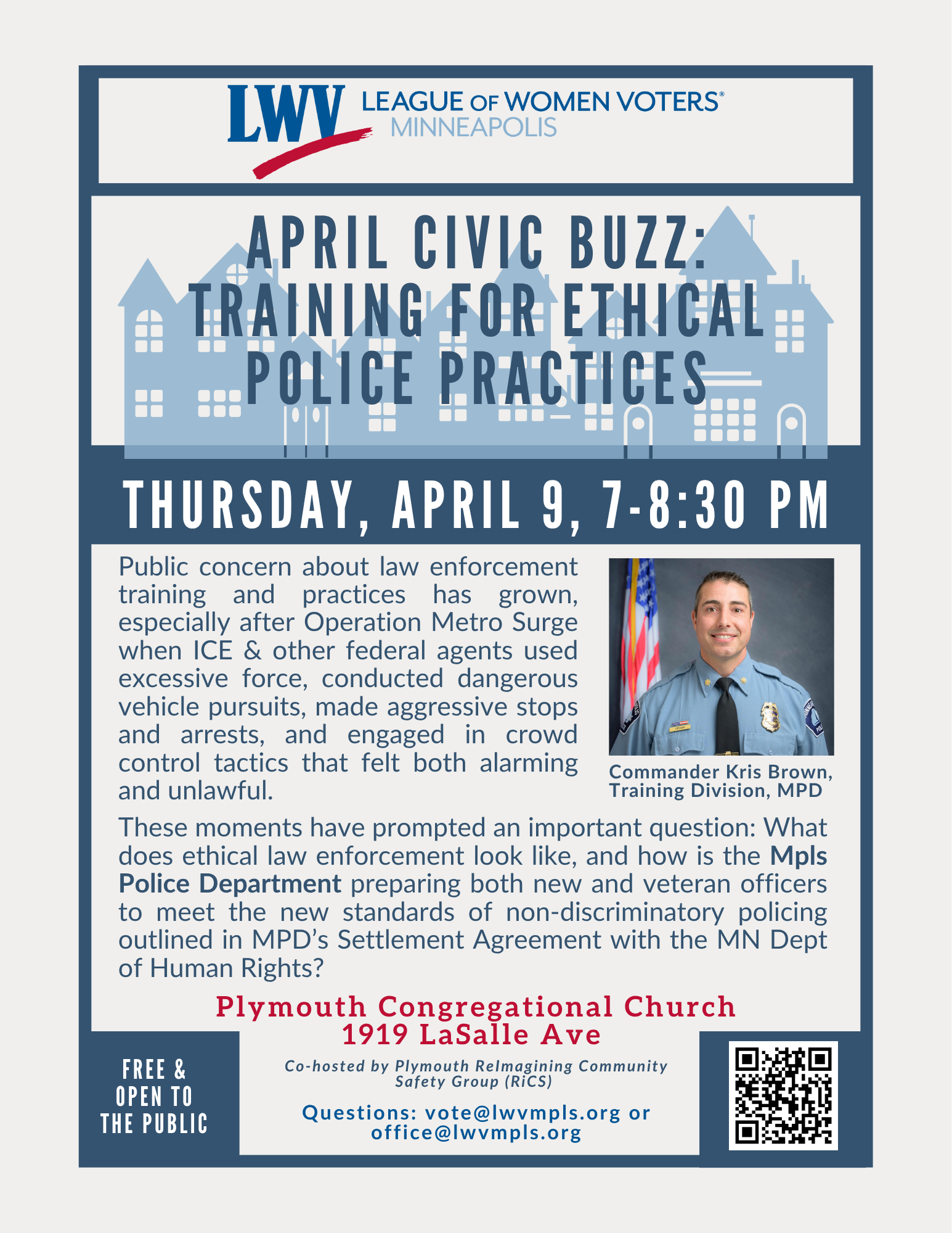 April Civic Buzz: Training for Ethical Police Practices