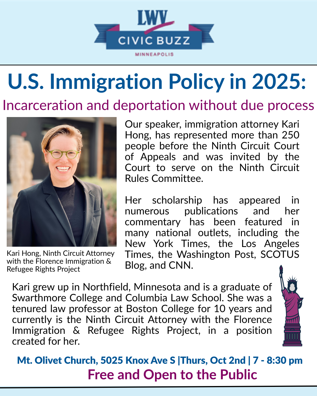 October 2025 Civic Buzz: U.S. Immigration Policy in 2025: Incarceration and deportation without due process