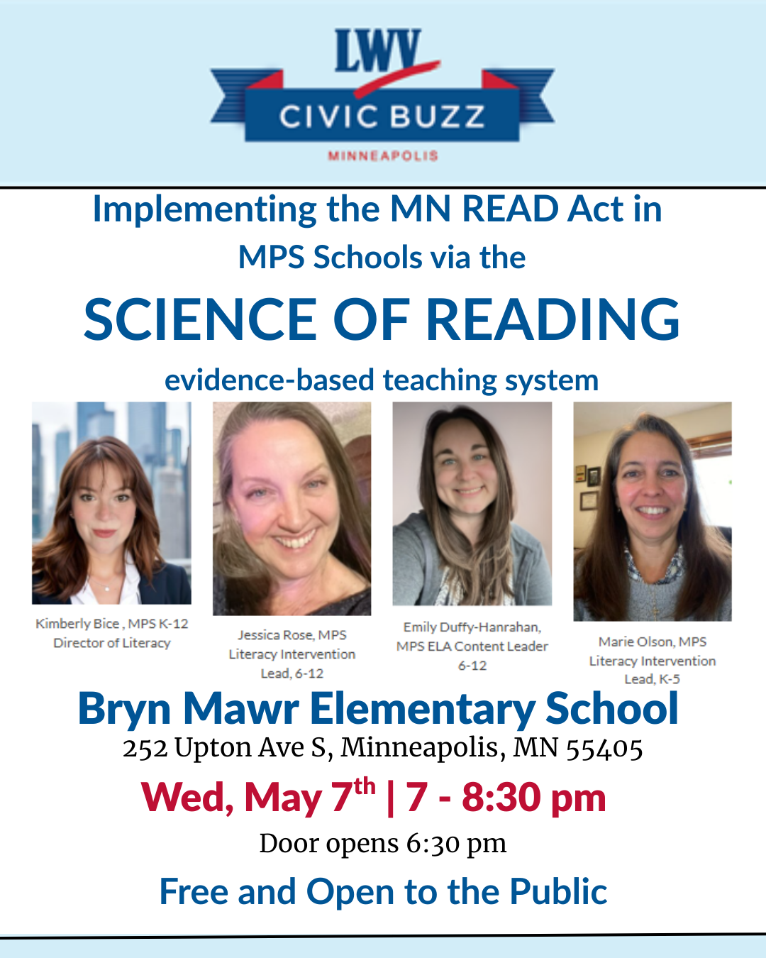 May 2025 Civic Buzz: Literacy without Limits Minneapolis Public Schools and the MN READ Act