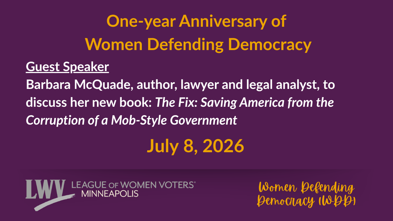 WDD - Barbara McQuade, her new book, The Fix: Saving America from the Corruption of a Mob-Style Government 