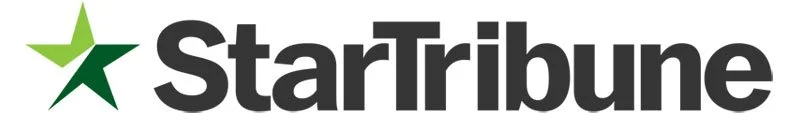 Star Tribune logo with a green and dark green star symbol and bold black text