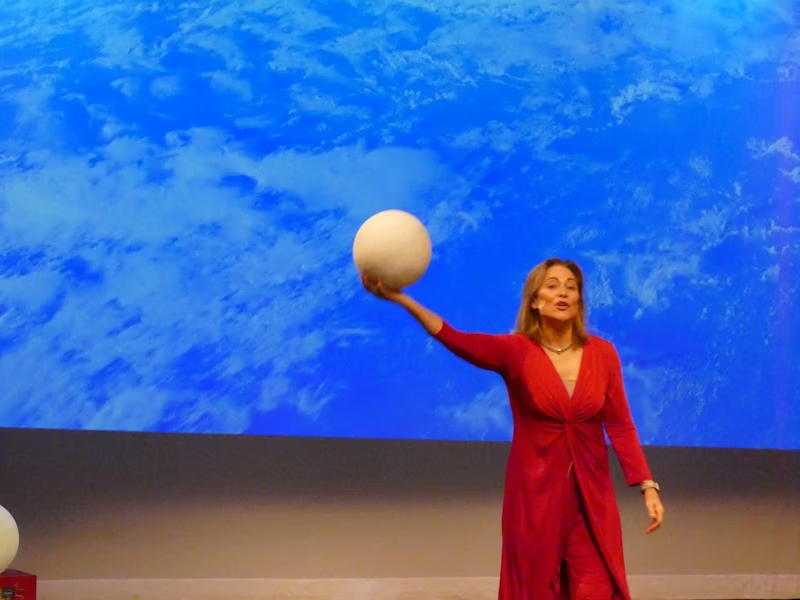 Dr. Debra Clary speaking on stage