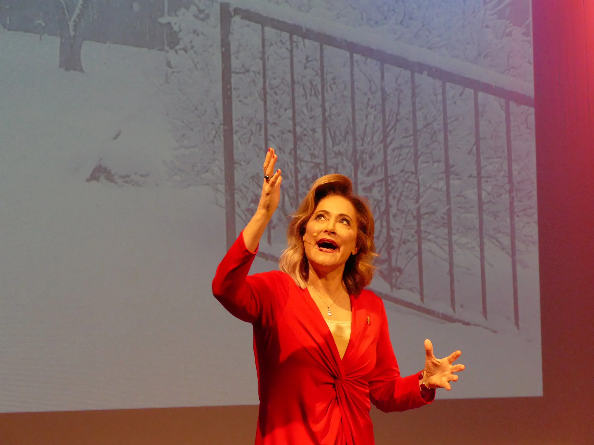 Dr. Debra Clary delivering a keynote