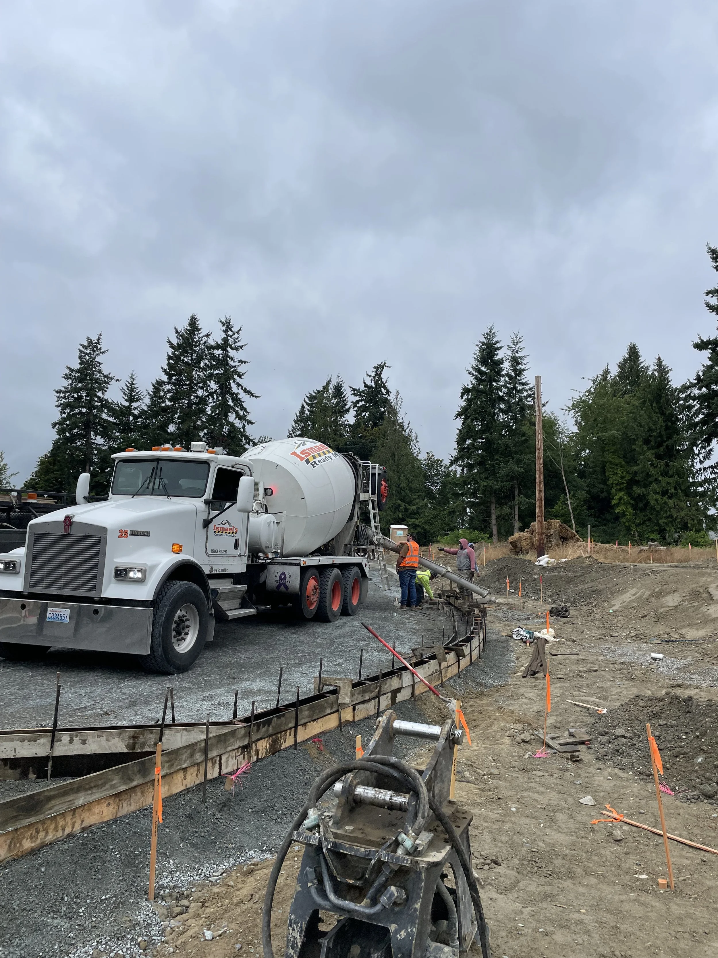 Curb & Gutter Pour Installation- Bellevue, WA