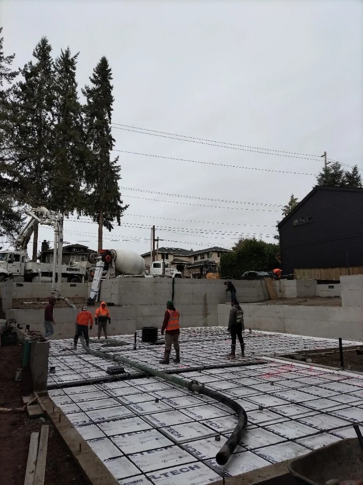 Concrete Pour With Ismael's Mixer