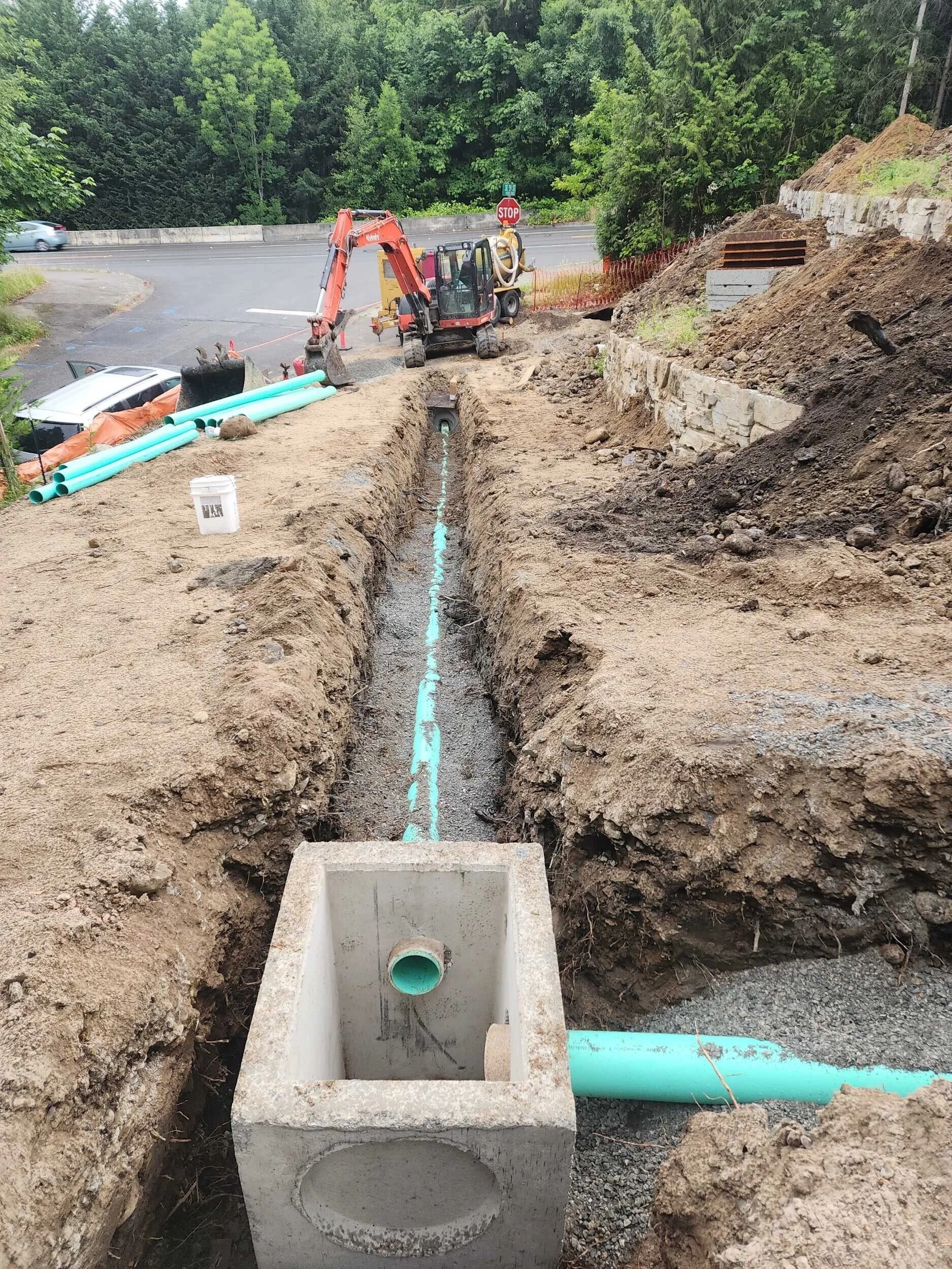 Drainage Catch Basin Installation- Issaquah, WA
