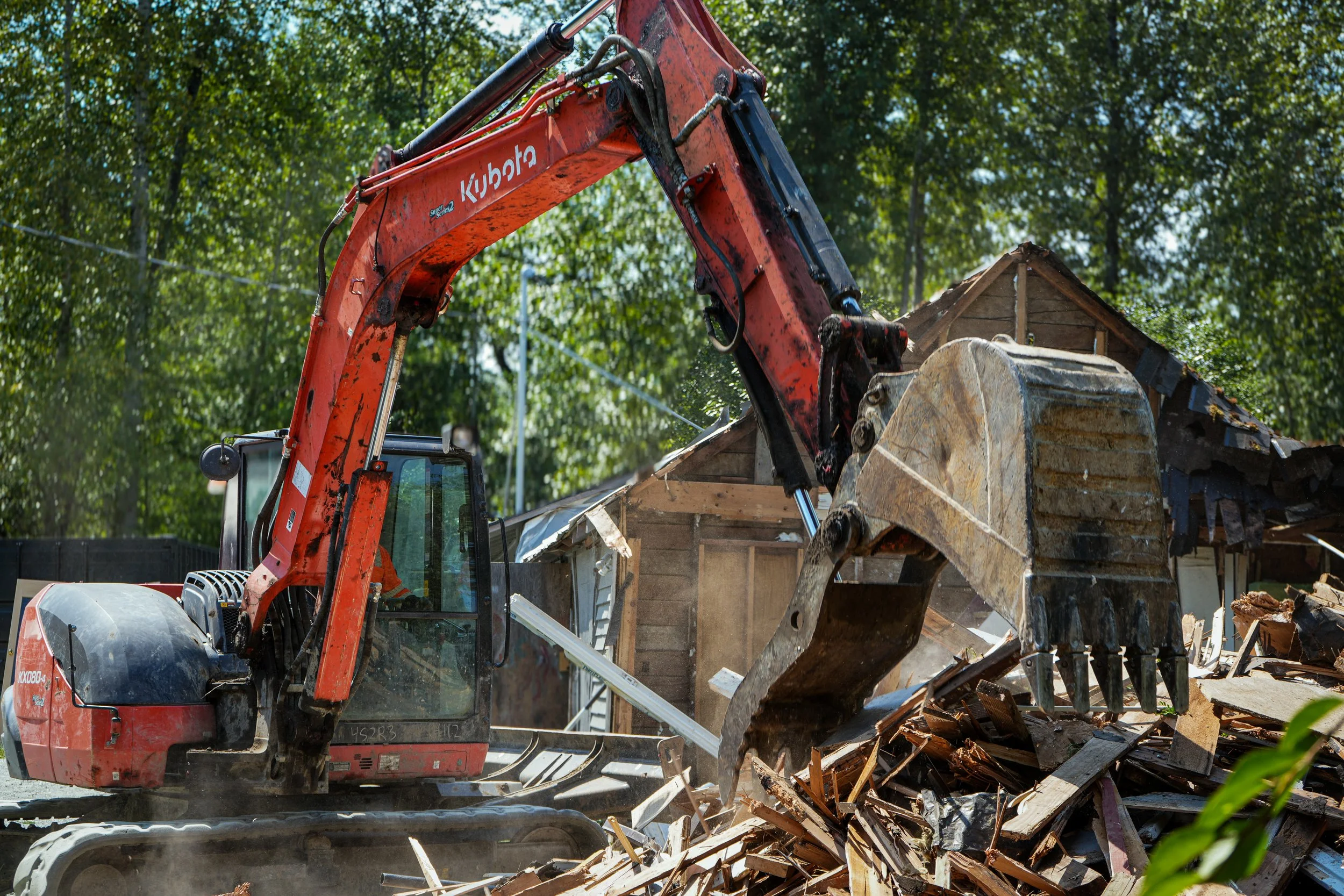 Demolition Crew in action- Kirkland, WA