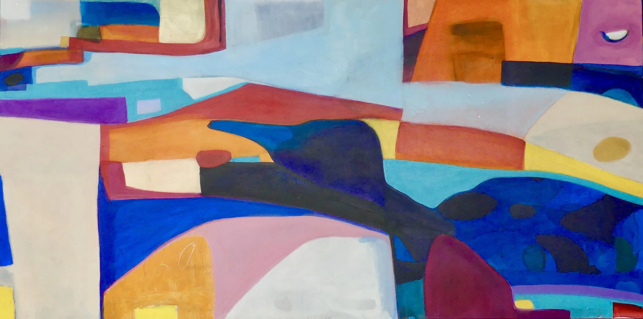 "Be True to Yourself." ACRYLIC ON CANVAS 72"X36"X1.5" 2019 