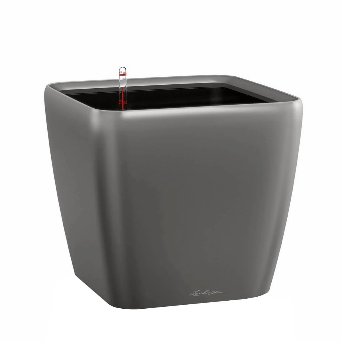 QUADRO Square Planter — Black, Charcoal, Espresso, Scarlet Red, Silver, White — 8.5"