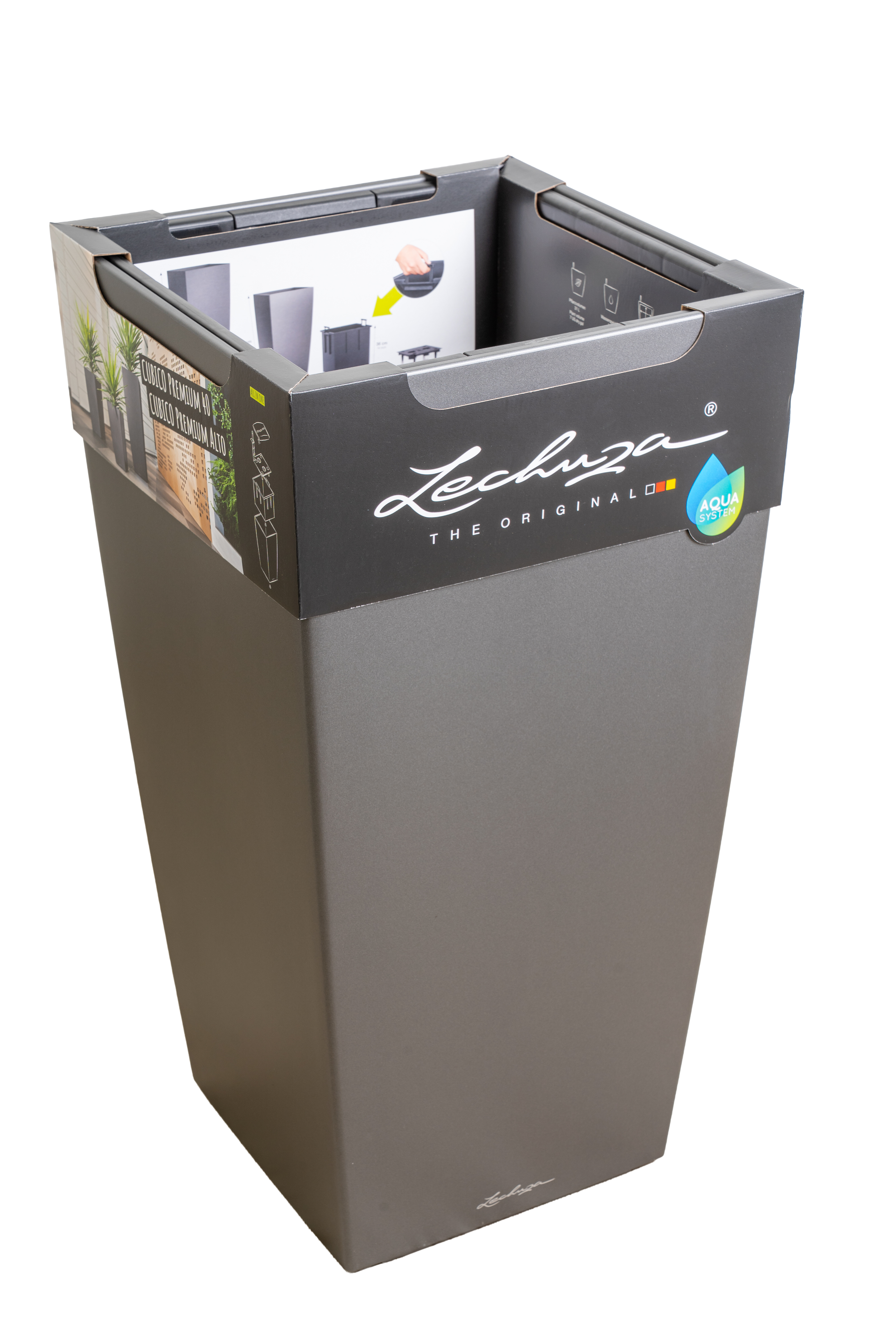 COLUMN CUBICO — Black, Charcoal, Espresso, Scarlet Red, Silver, White — 12"