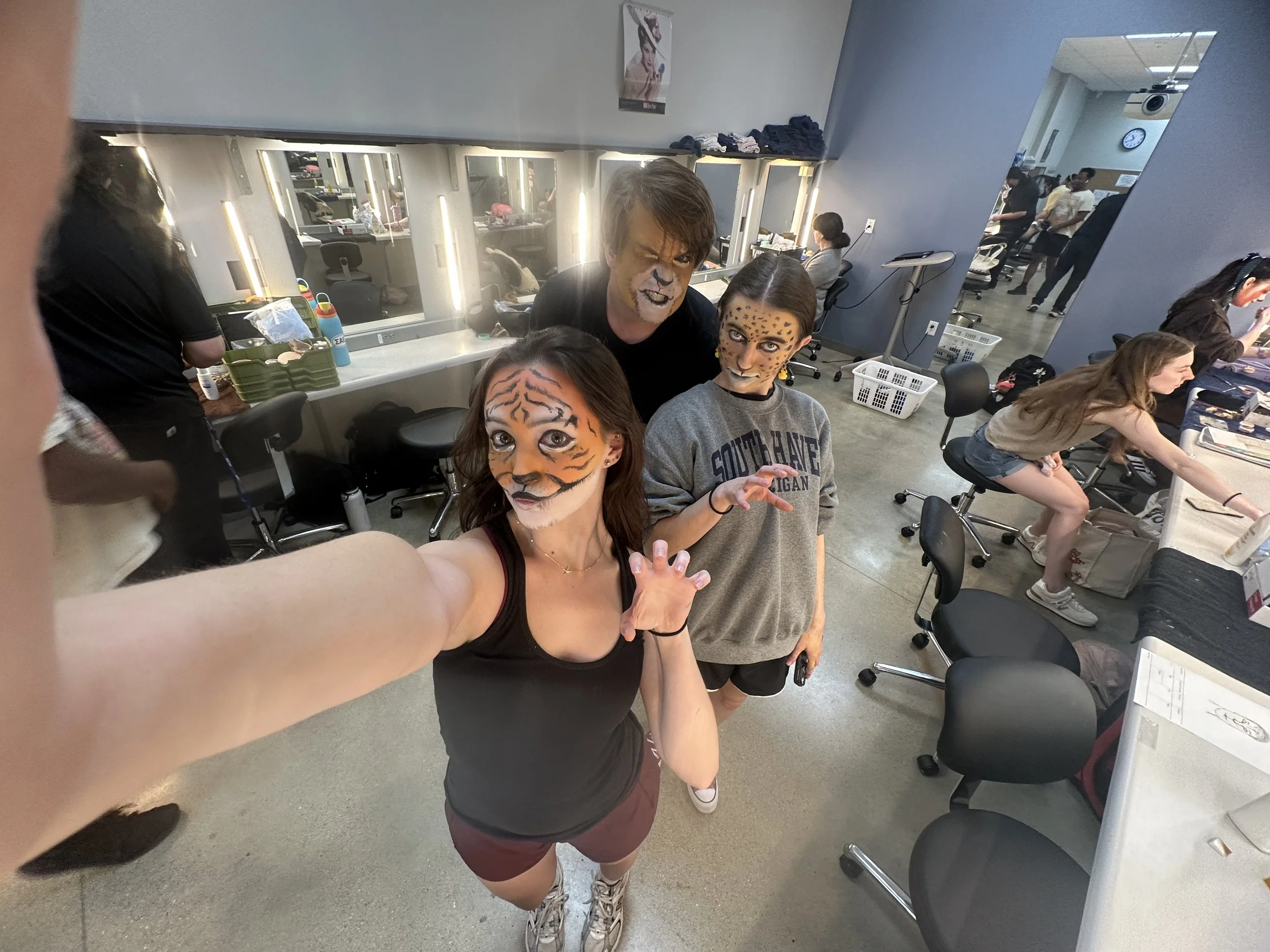 Cats in Makeup Class