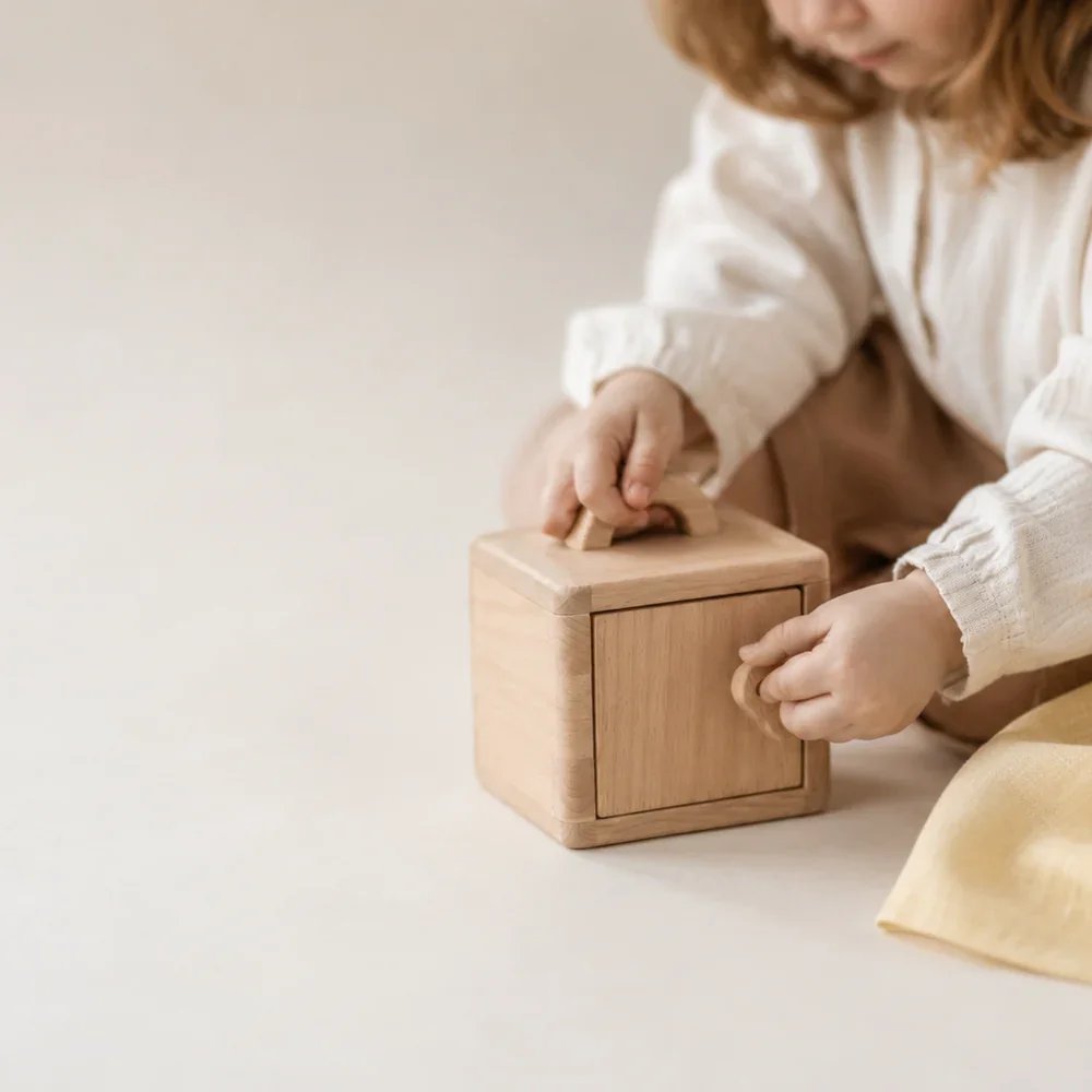 A child at play with The Thoughtful One kit
