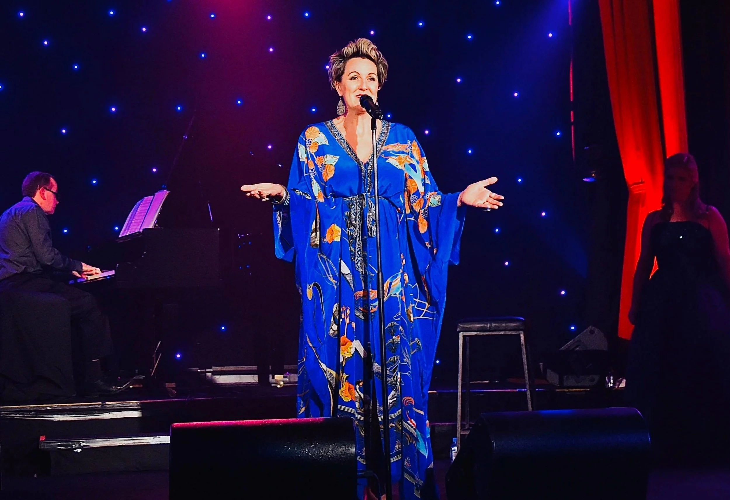 Queenie performing in the “Here’s to the Ladies” Concert at Memo Music Hall, Melbourne