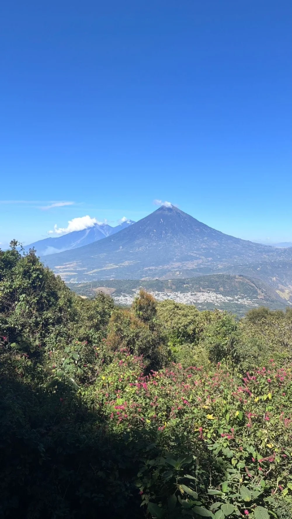 Panorama of Guatemala's volcanic chain