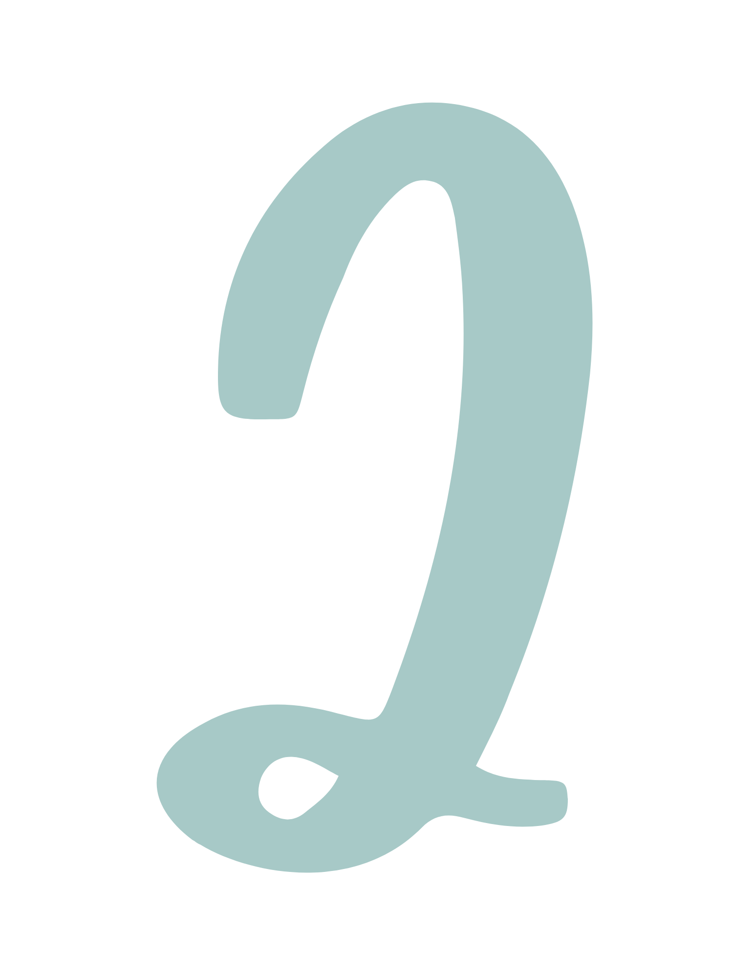 A teal number 2.