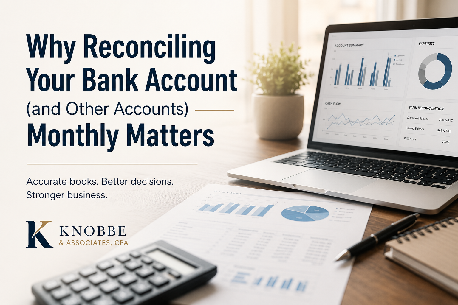 Why Reconciling Your Bank Account (and Other Accounts) Monthly Matters