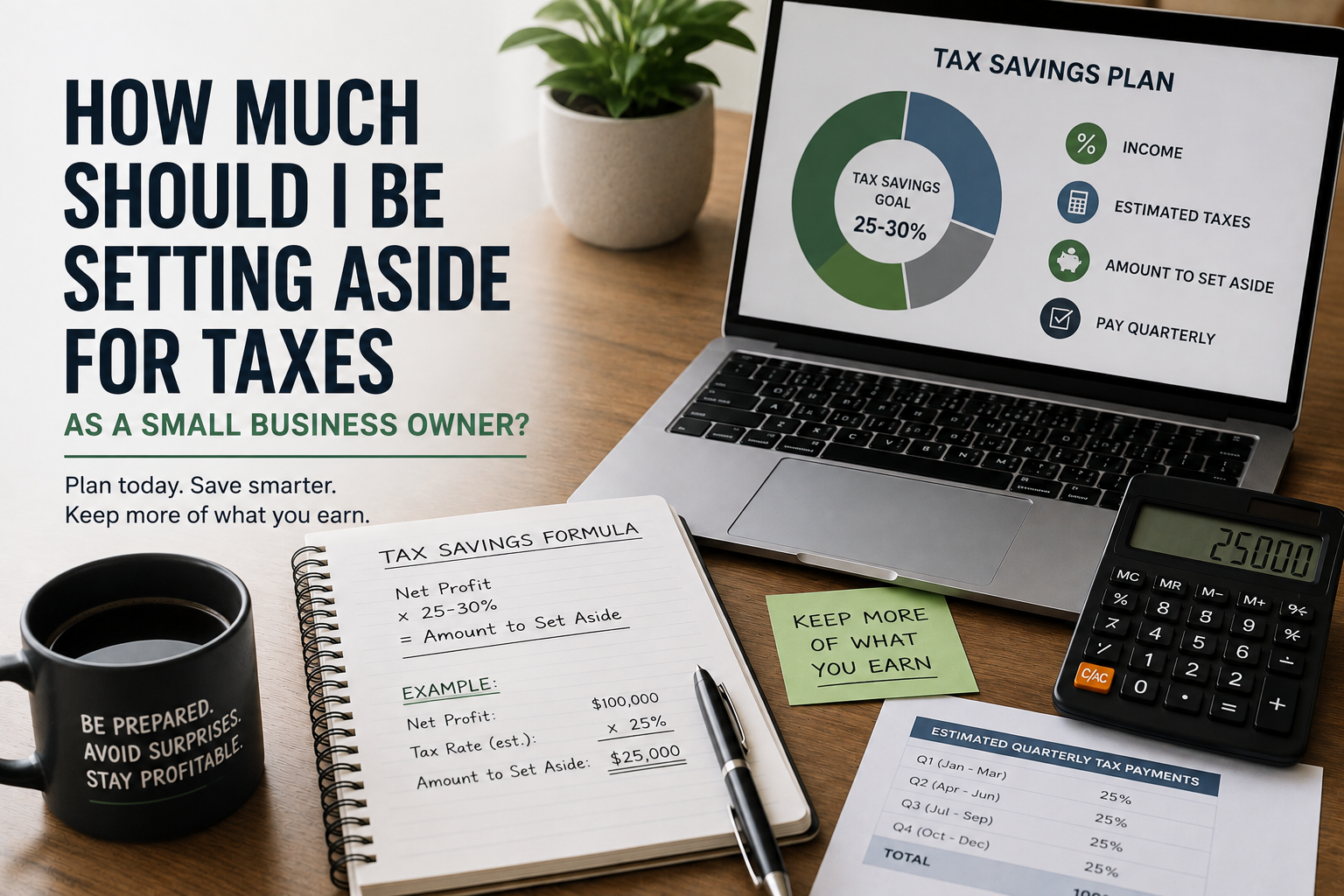 How Much Should I Be Setting Aside for Taxes as a Small Business Owner?