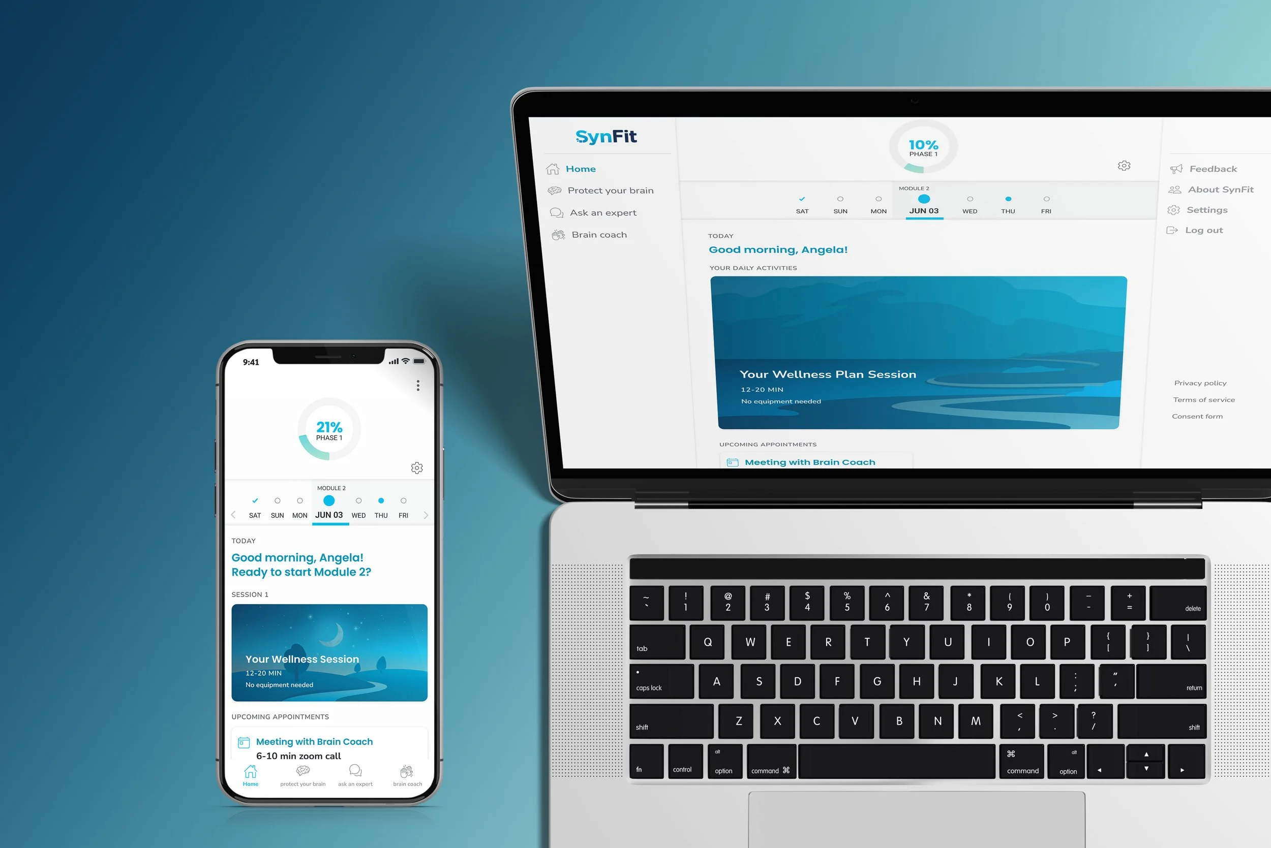 View SynFit MVP App case study.