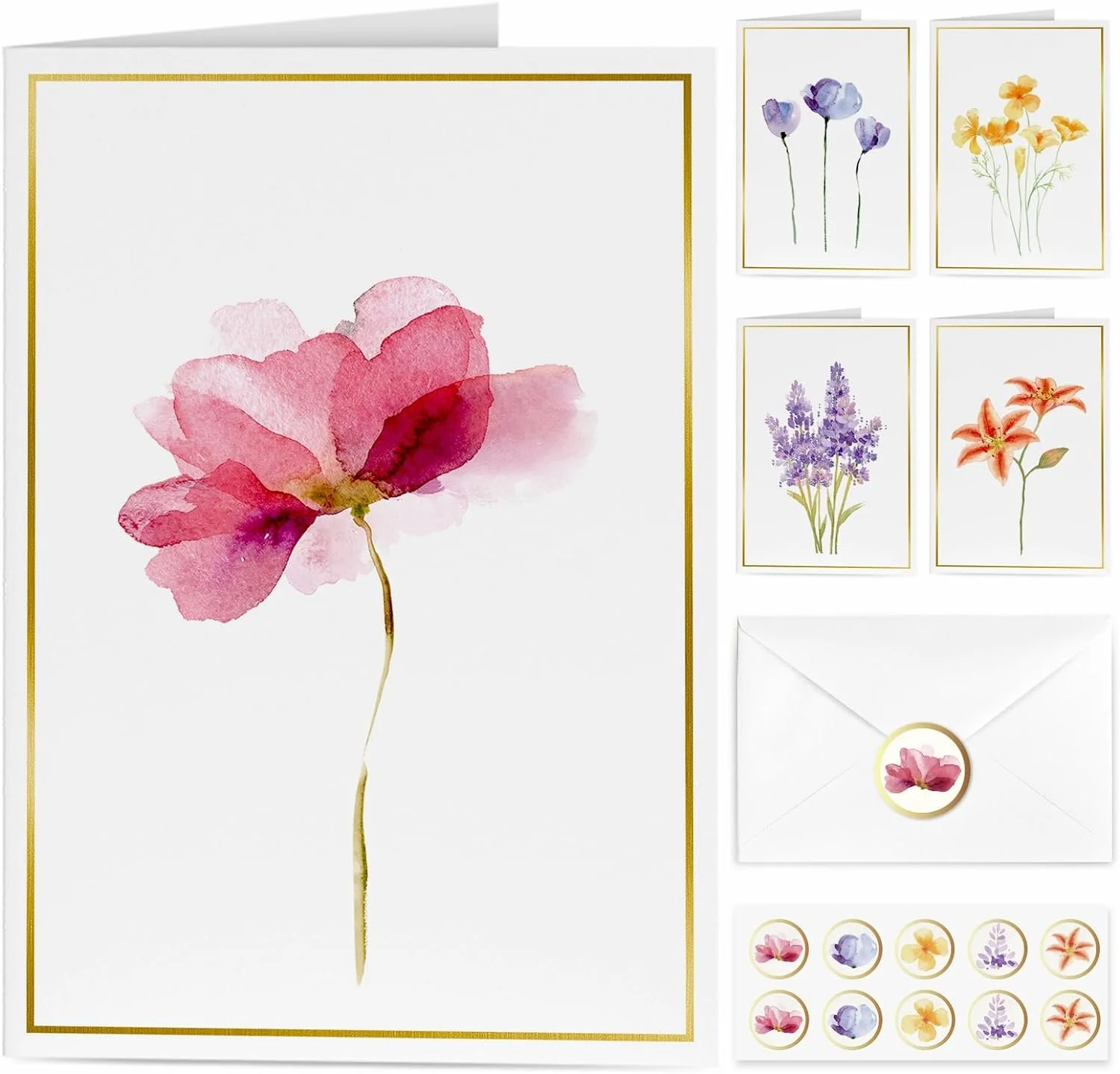 Floral Blank Cards Set – Gold Foil Notes.jpg
