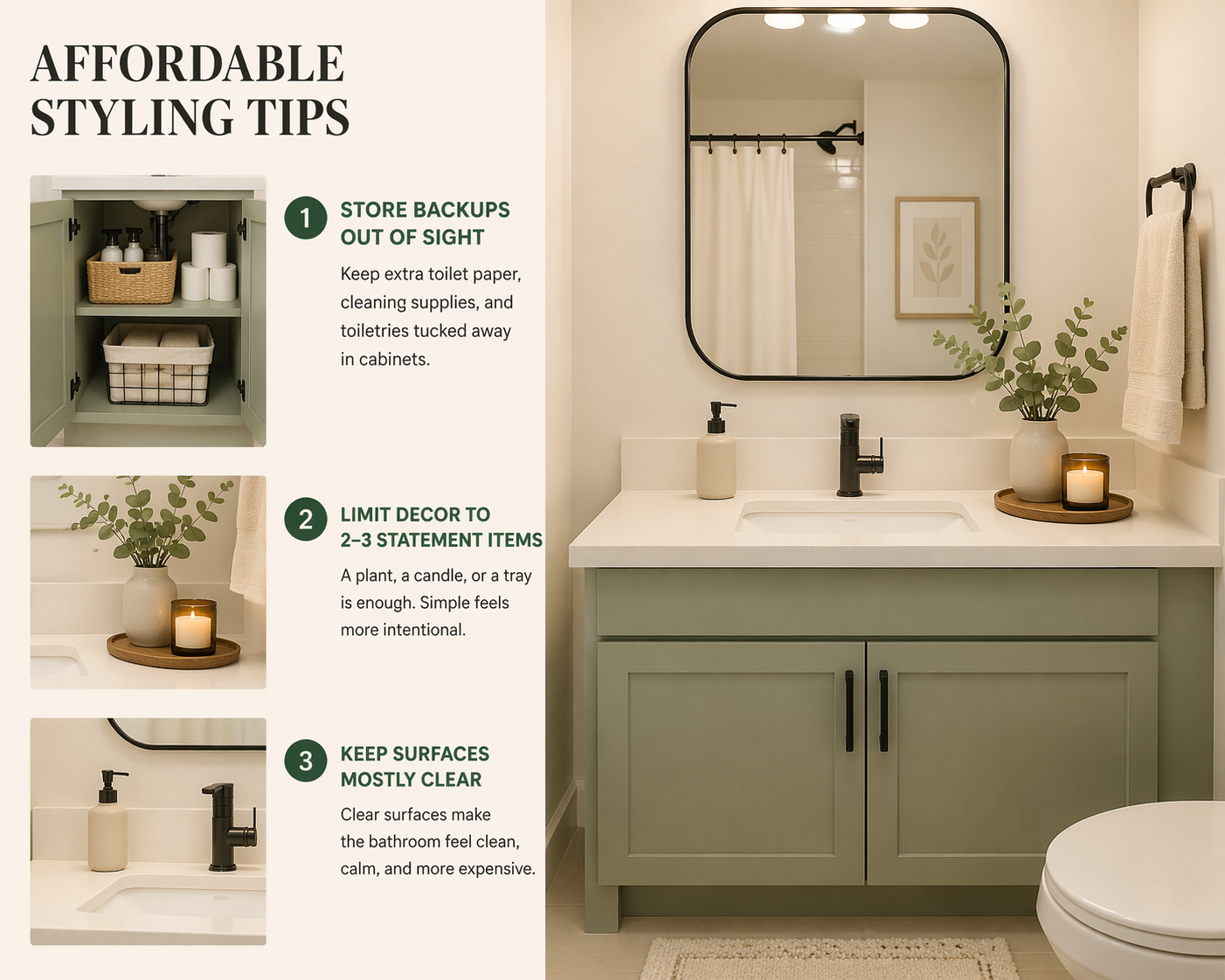 Small Bathroom Decor Ideas That Look Expensive (But Are Budget-Friendly)