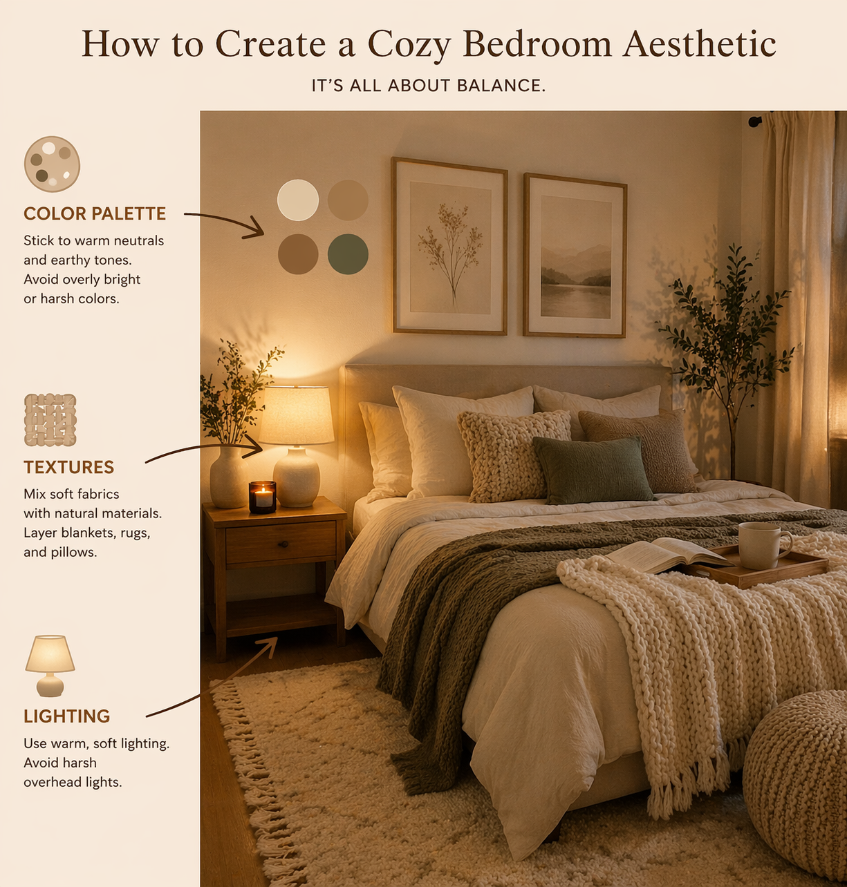 20 Earthy Cozy Bedroom Ideas for Small Rooms That Feel Warm and Relaxing
