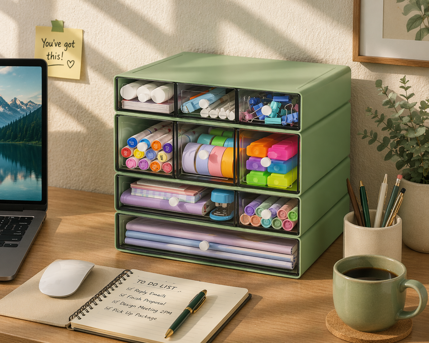 Clear Stackable Desk Organizer – 9 Drawer Storage.png