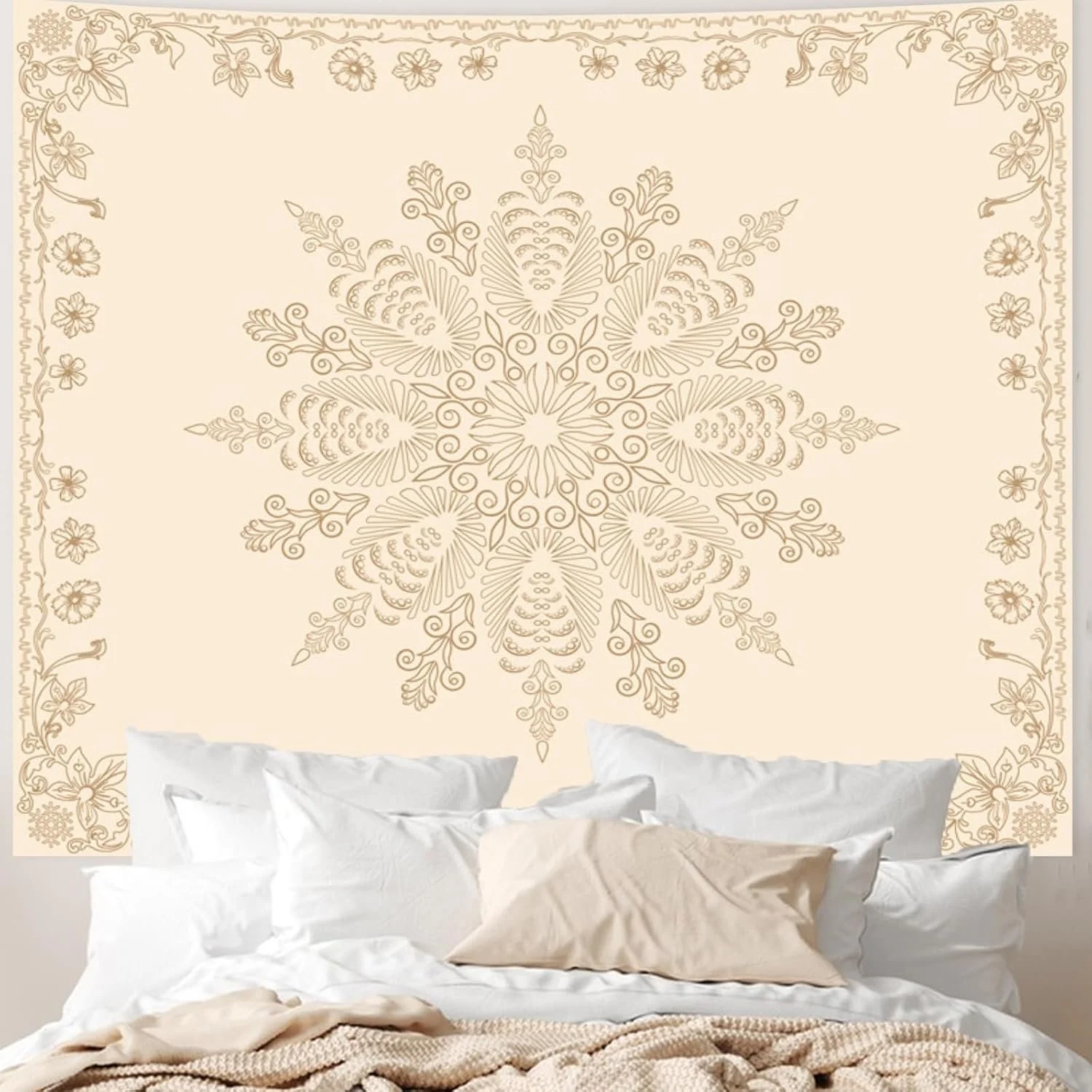 Boho Mandala Floral Wall Tapestry for Bedroom Aesthetic.jpg