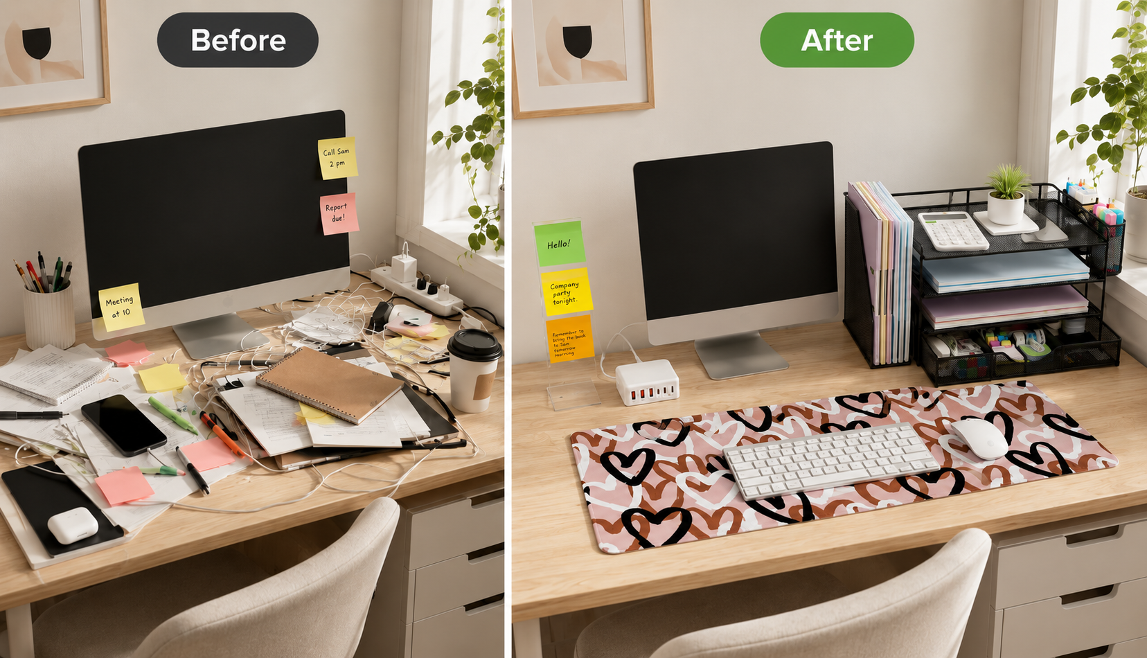 Desk organization transformation before and after.png