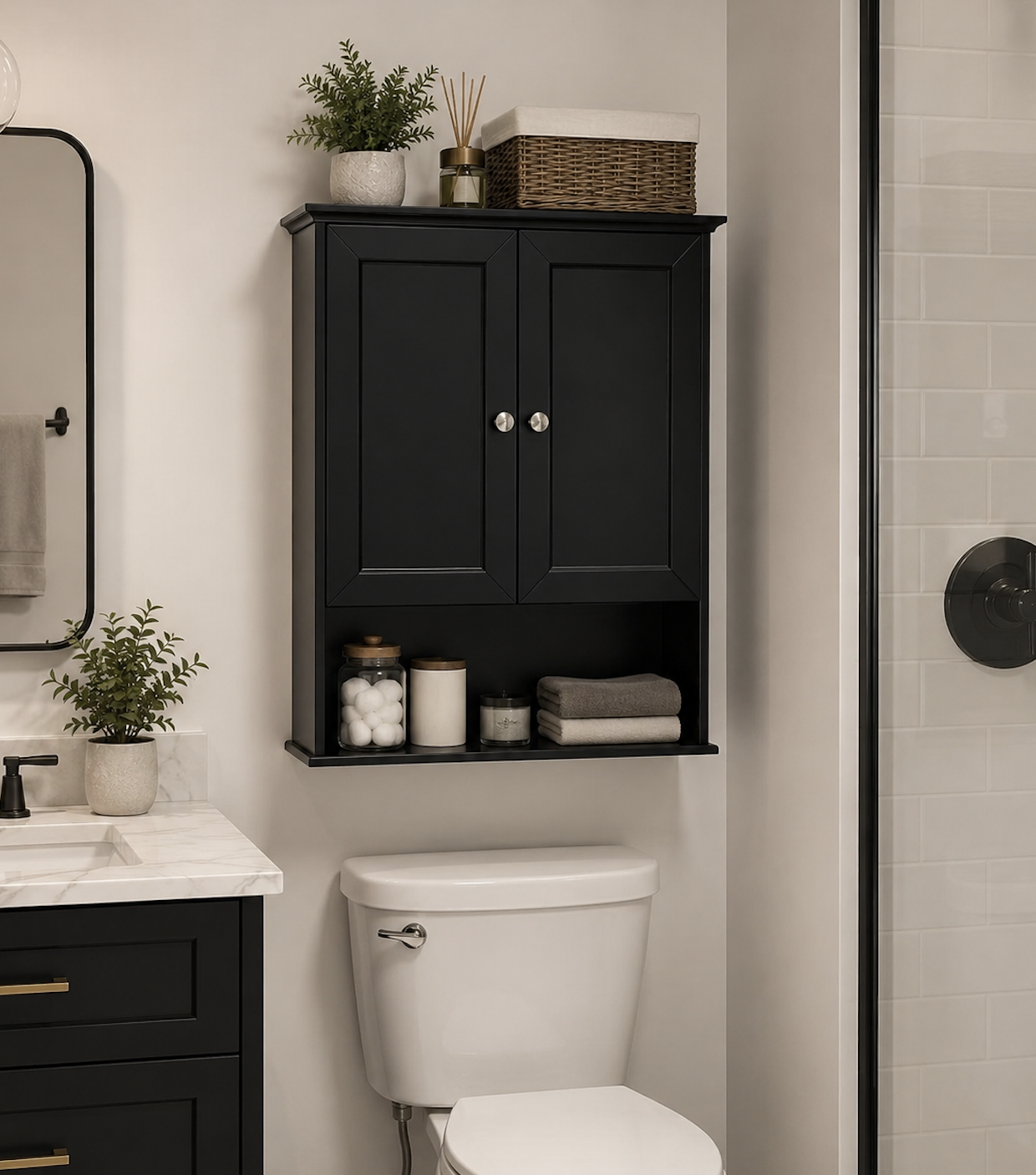 Modern minimal bathroom design with plants.png