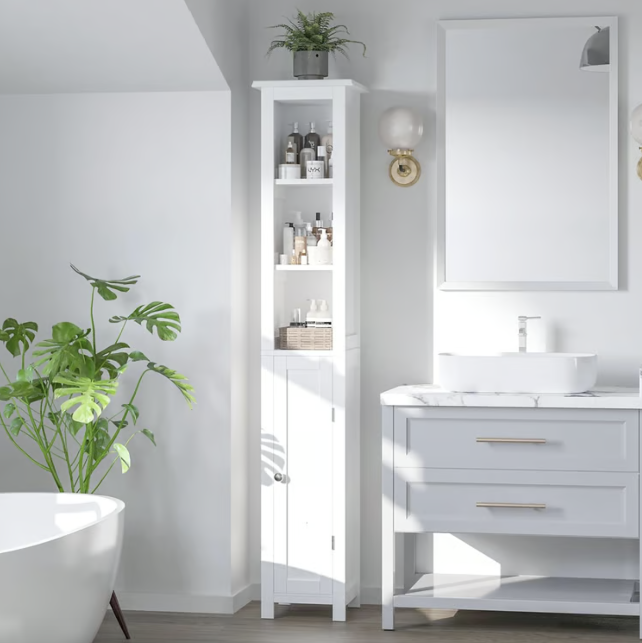 67%22 Slim Tall Bathroom Storage Cabinet.png