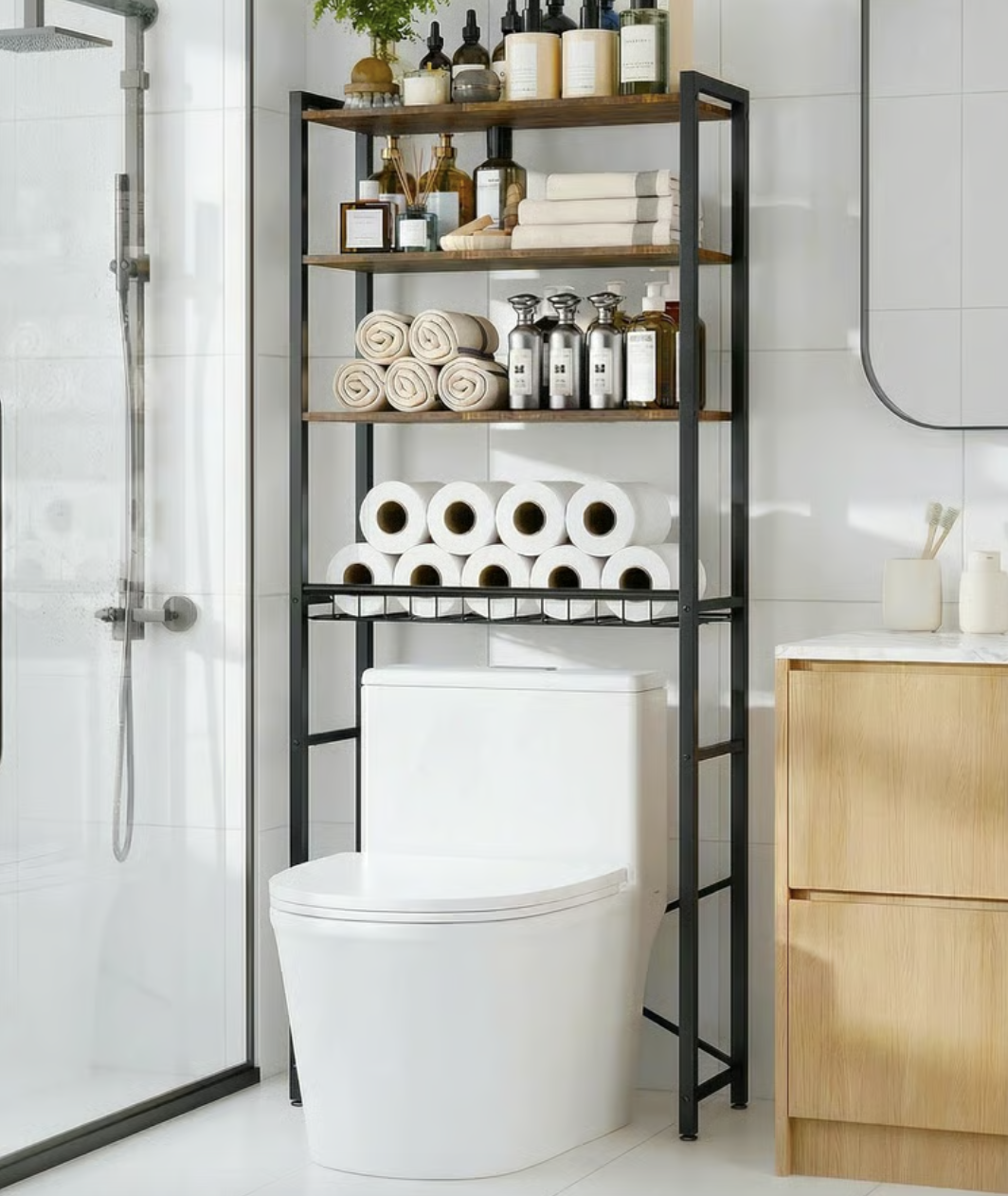 Over-Toilet Storage Shelf – 4 Tier Bathroom Rack.png