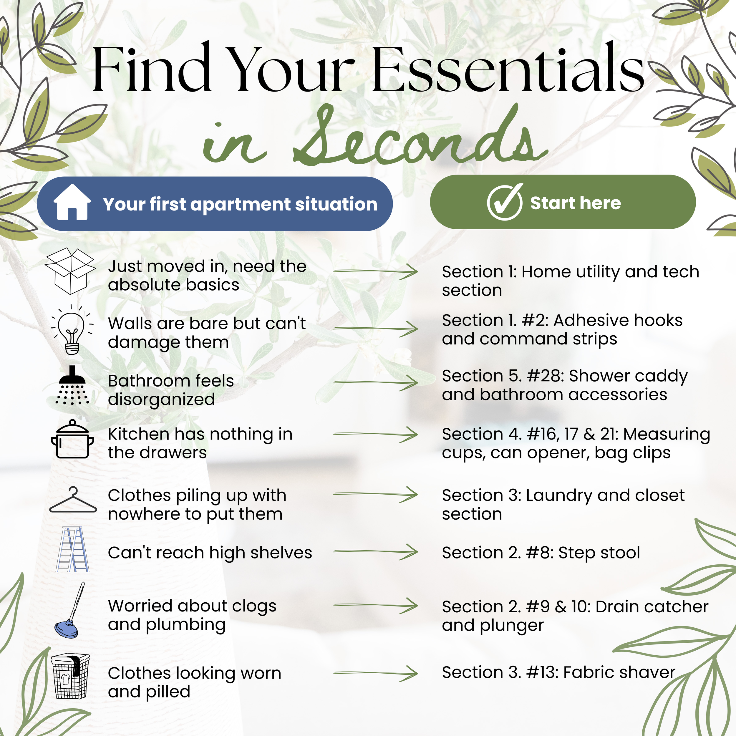 First Apartment Checklist — Small Essentials That Actually Make a Difference