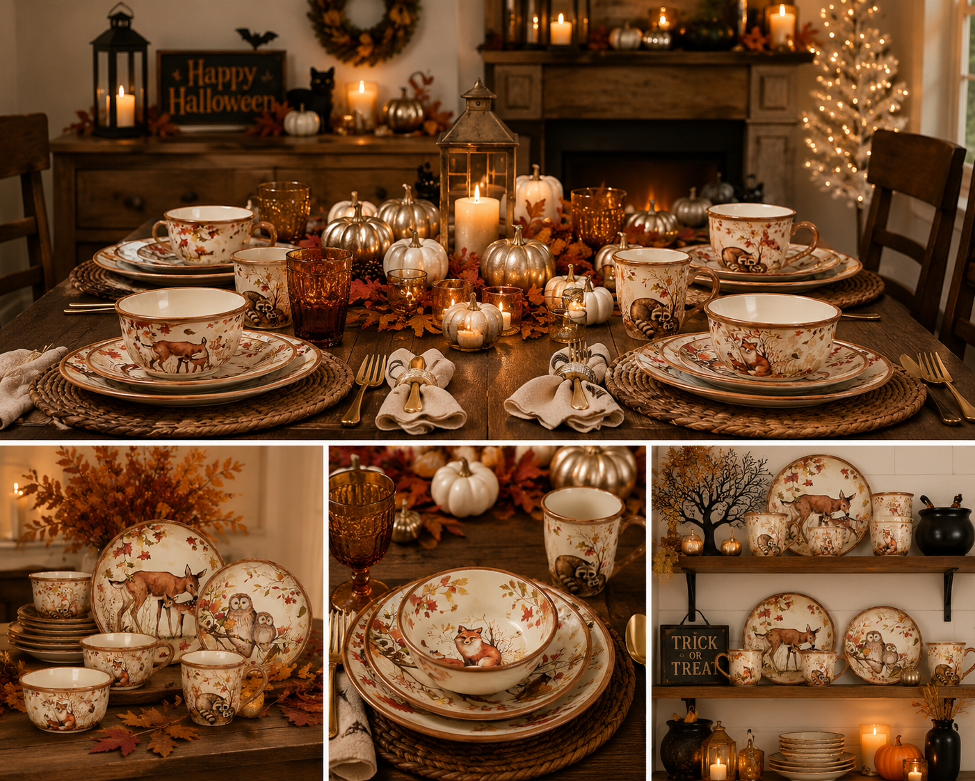 Autumnal woodland feast with Halloween touches.png
