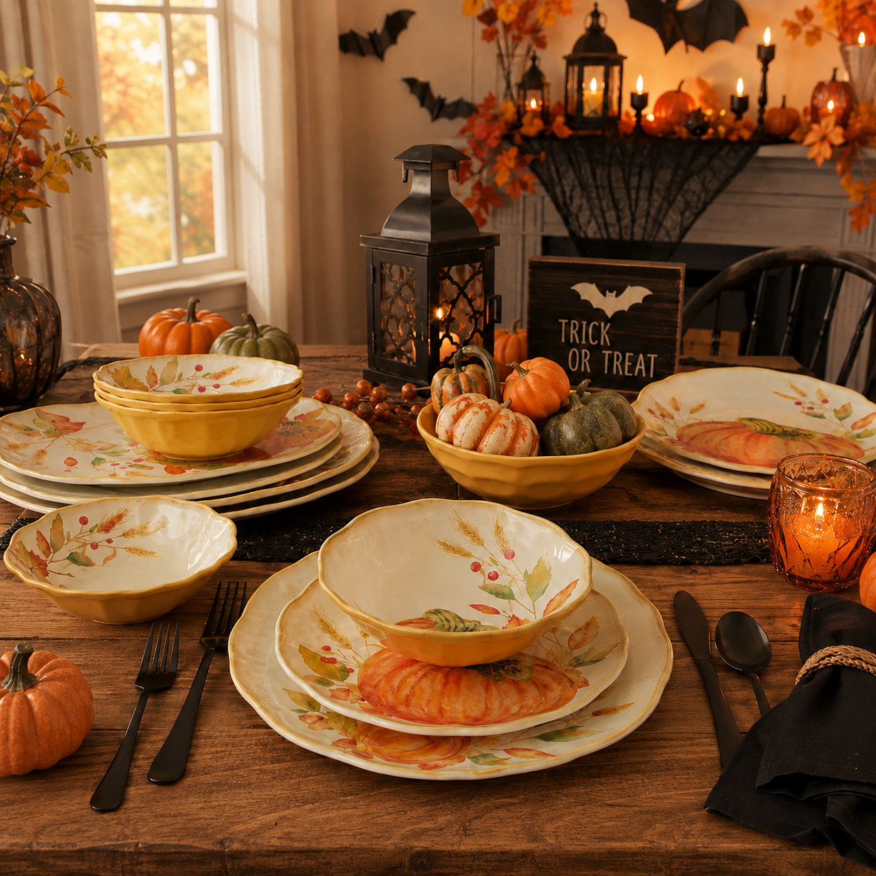 Cozy autumn Halloween table setting.png