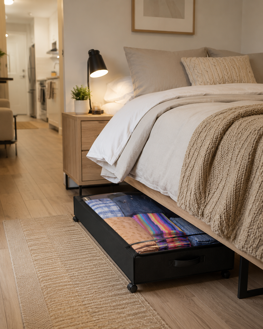 Cozy modern bedroom with soft lighting.png