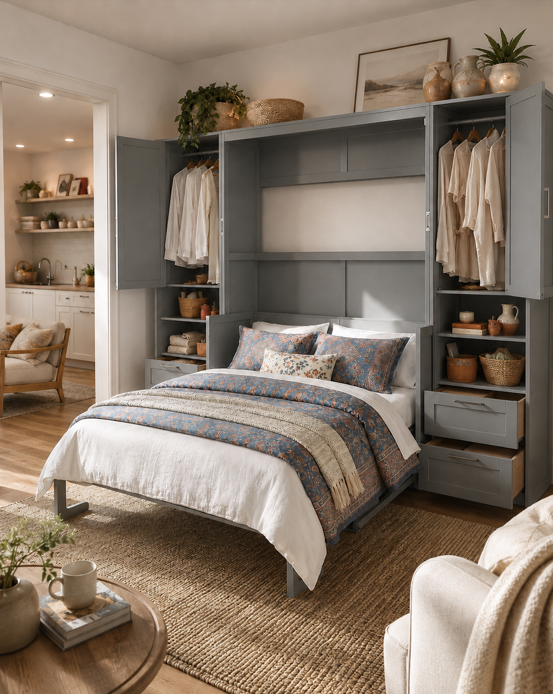 Cozy modern studio with warm accents.png